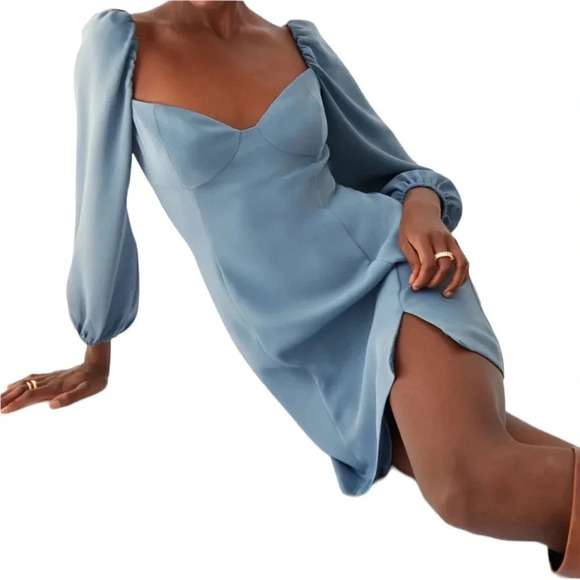 Wilfred Novella Dress in Granite Blue NWT‎ - Picture 1 of 10